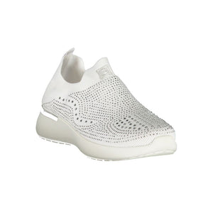 Weiße Polyester Damen Sneaker
