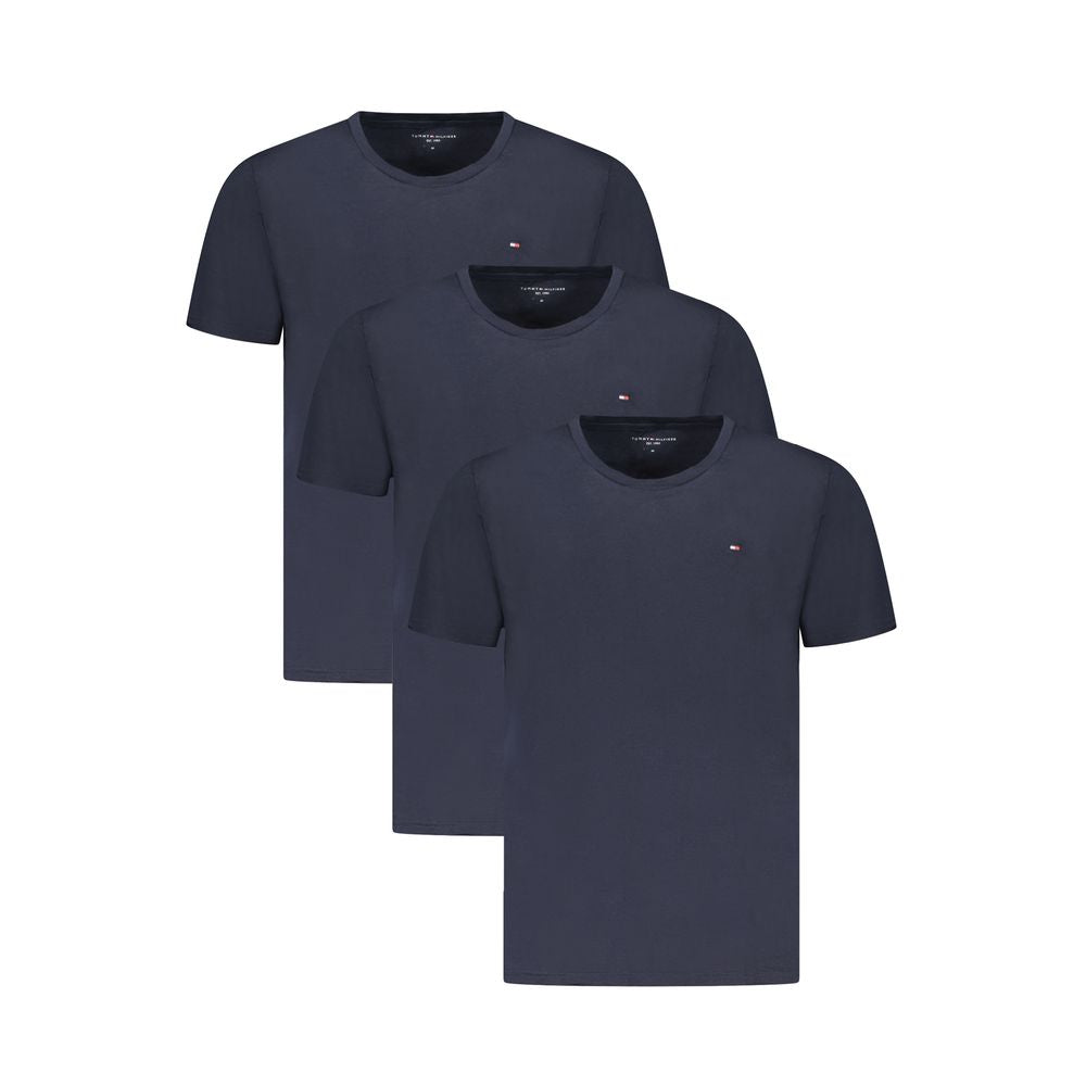 Blaues Baumwoll-T-Shirt