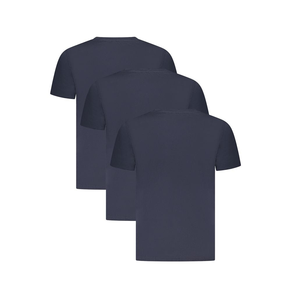 Blaues Baumwoll-T-Shirt