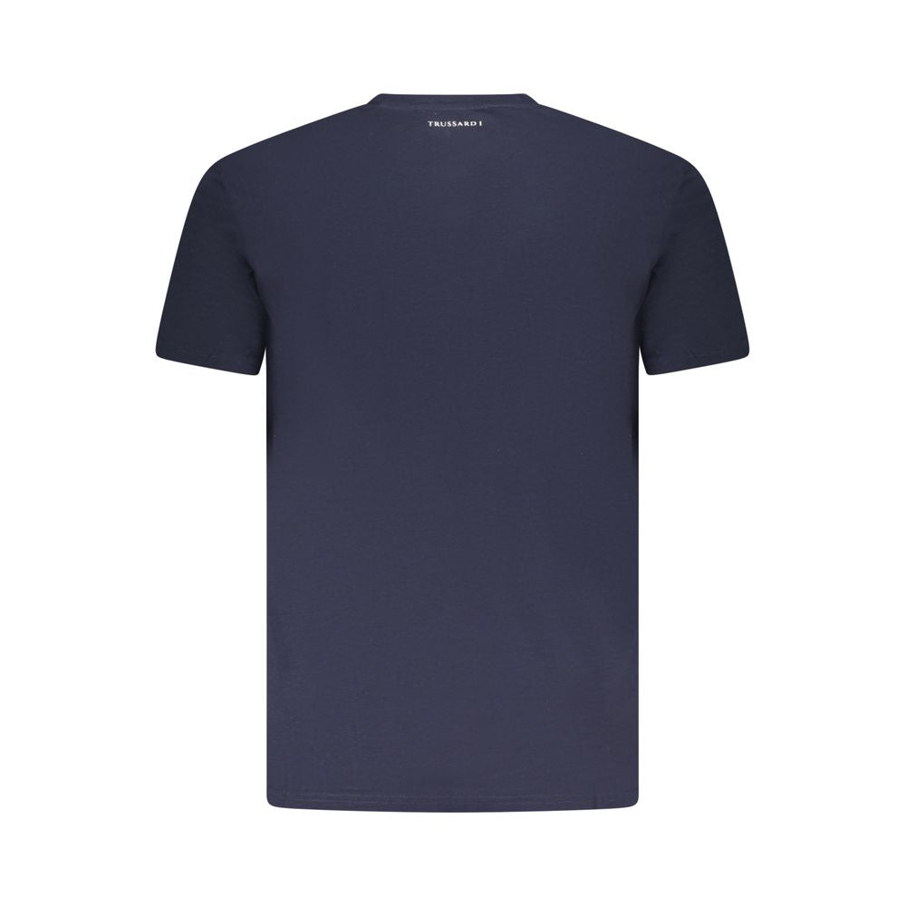 Blaues Herren-T-Shirt aus Baumwolle