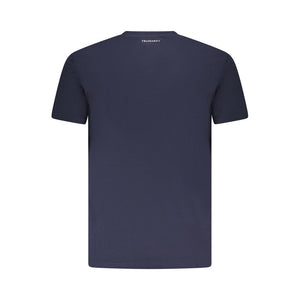 Blaues Herren-T-Shirt aus Baumwolle
