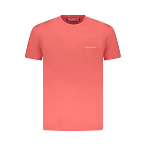 Pink Cotton Men T-Shirt