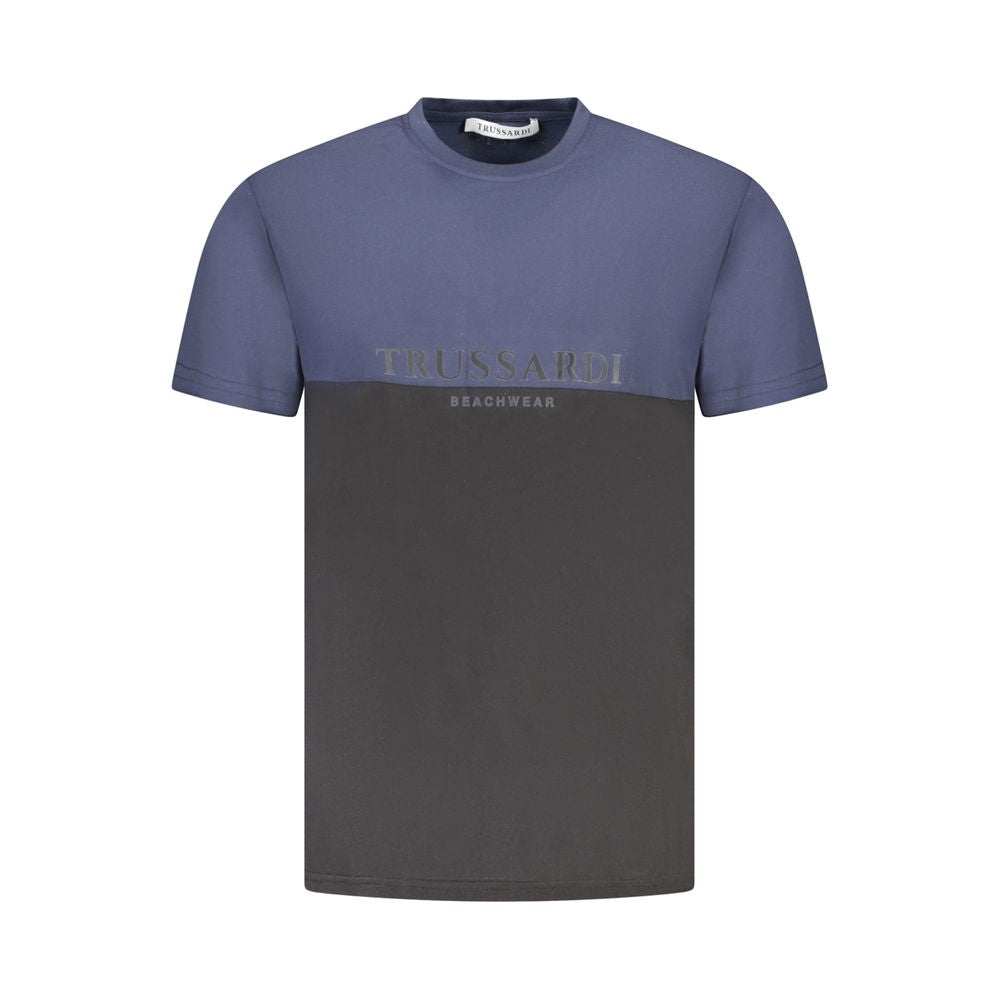 Blaues Herren-T-Shirt aus Baumwolle