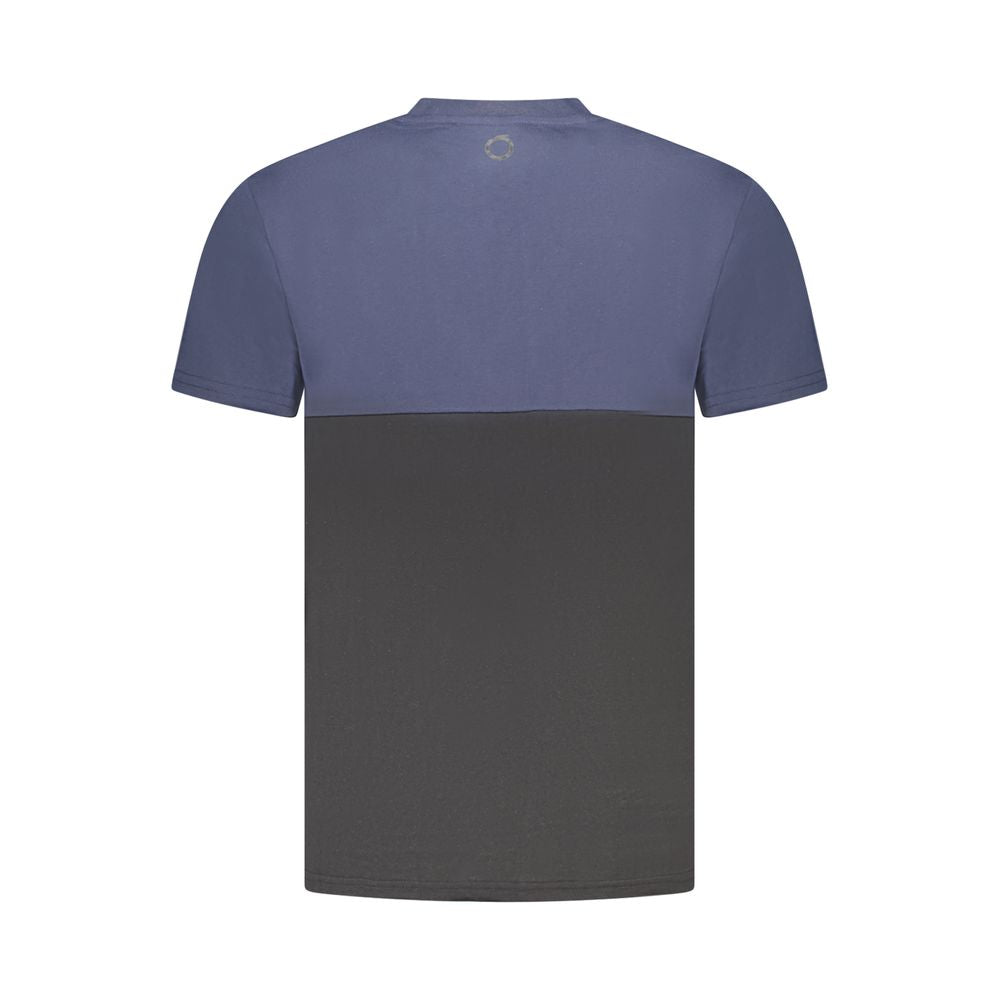 Blaues Herren-T-Shirt aus Baumwolle