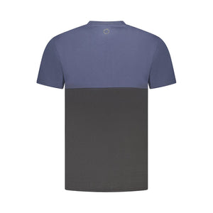 Blaues Herren-T-Shirt aus Baumwolle
