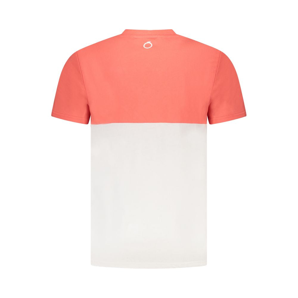 Rosa Baumwoll-T-Shirt für Herren