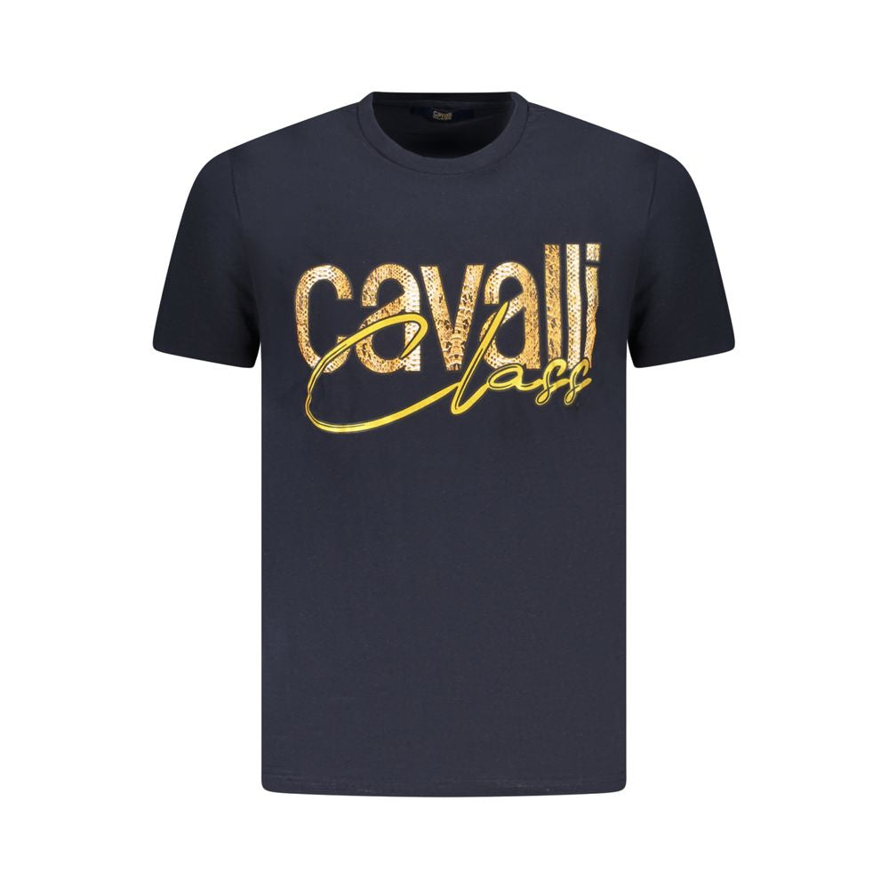 Blaues Herren-T-Shirt aus Baumwolle