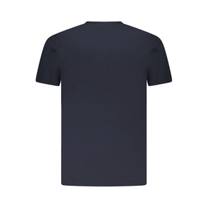 Blue Cotton Men T-Shirt