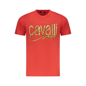 Red Cotton Men T-Shirt