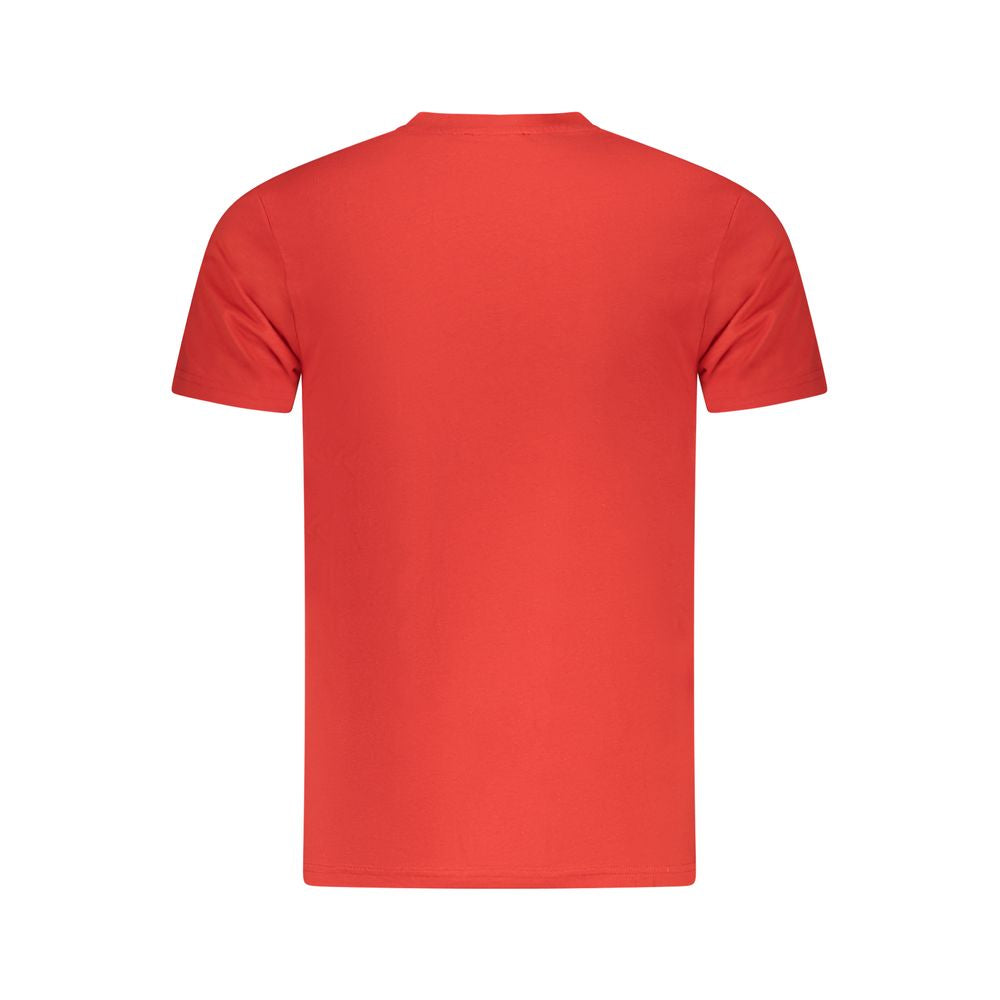 Rotes Herren-T-Shirt aus Baumwolle