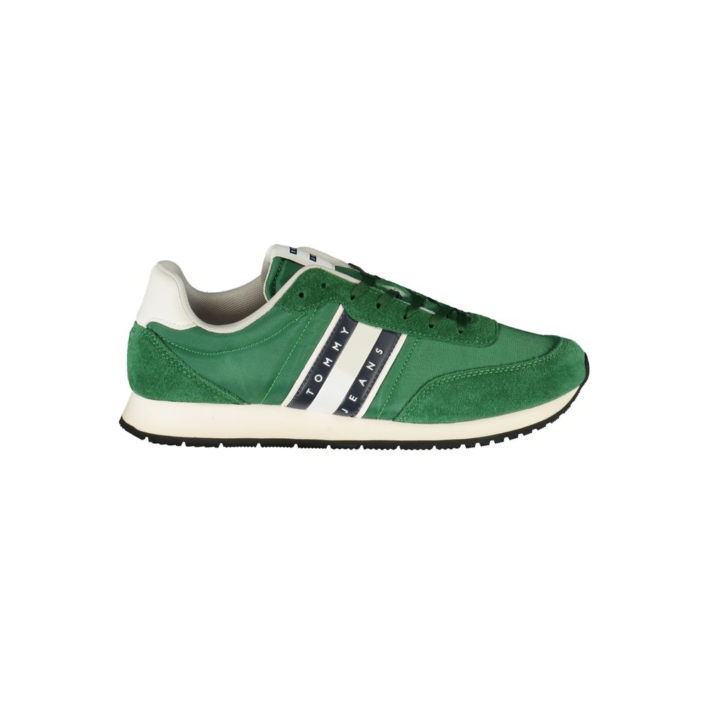 Grüner Polyester Herren Sneaker