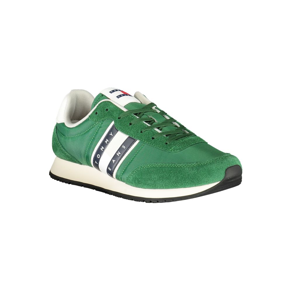 Grüner Polyester Herren Sneaker