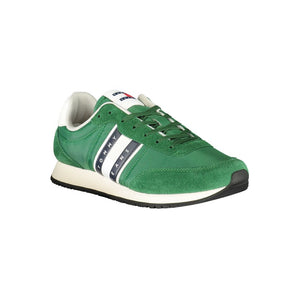 Grüner Polyester Herren Sneaker