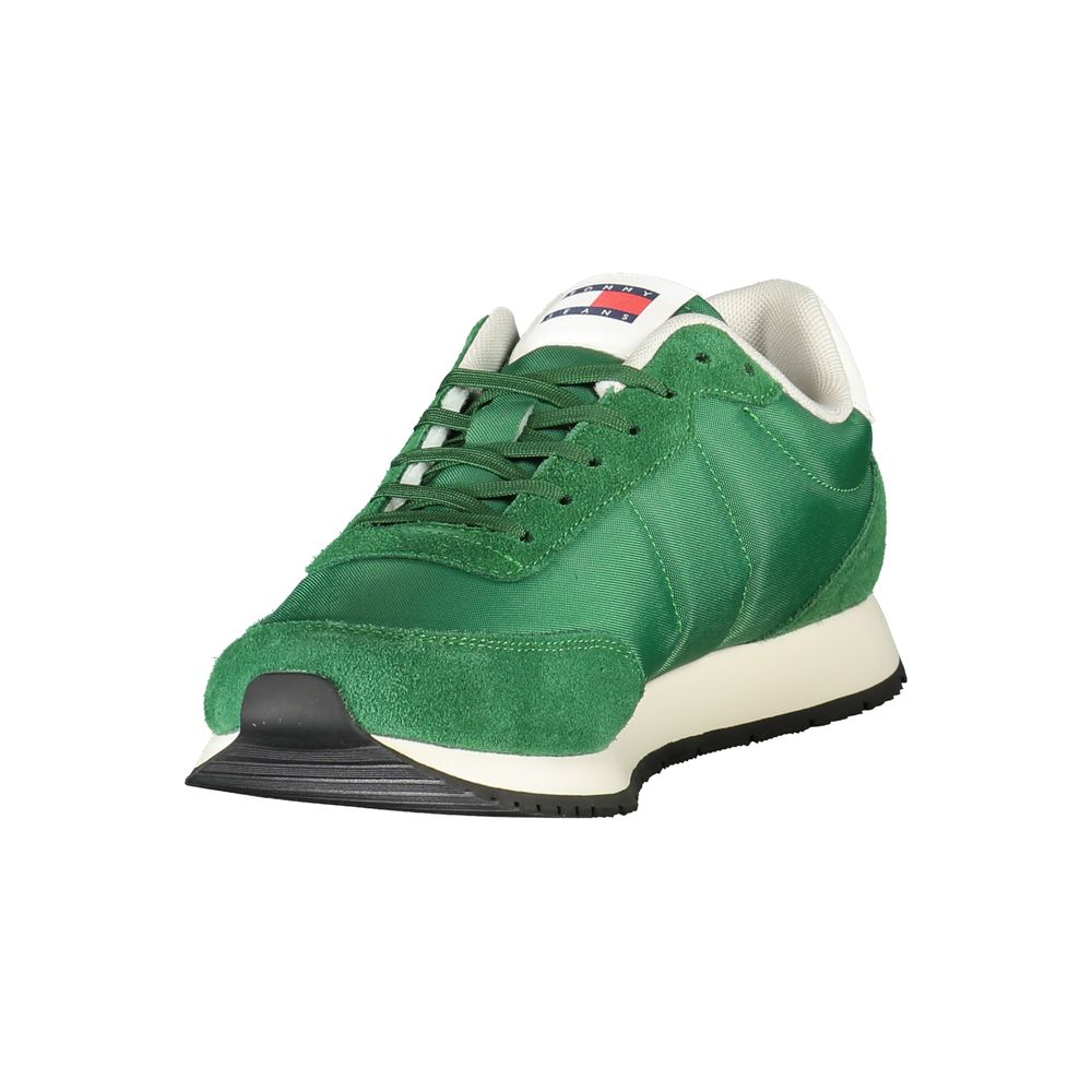 Grüner Polyester Herren Sneaker