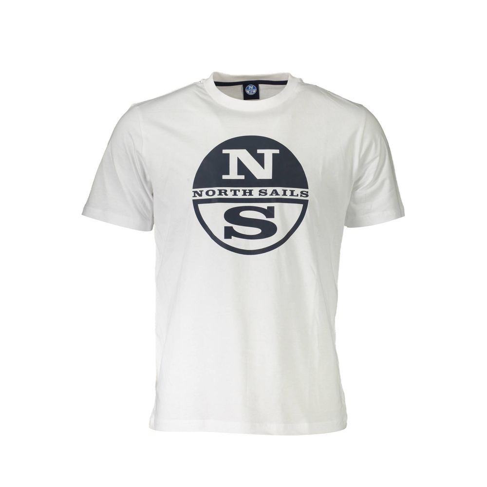 Weißes Herren-T-Shirt aus Baumwolle