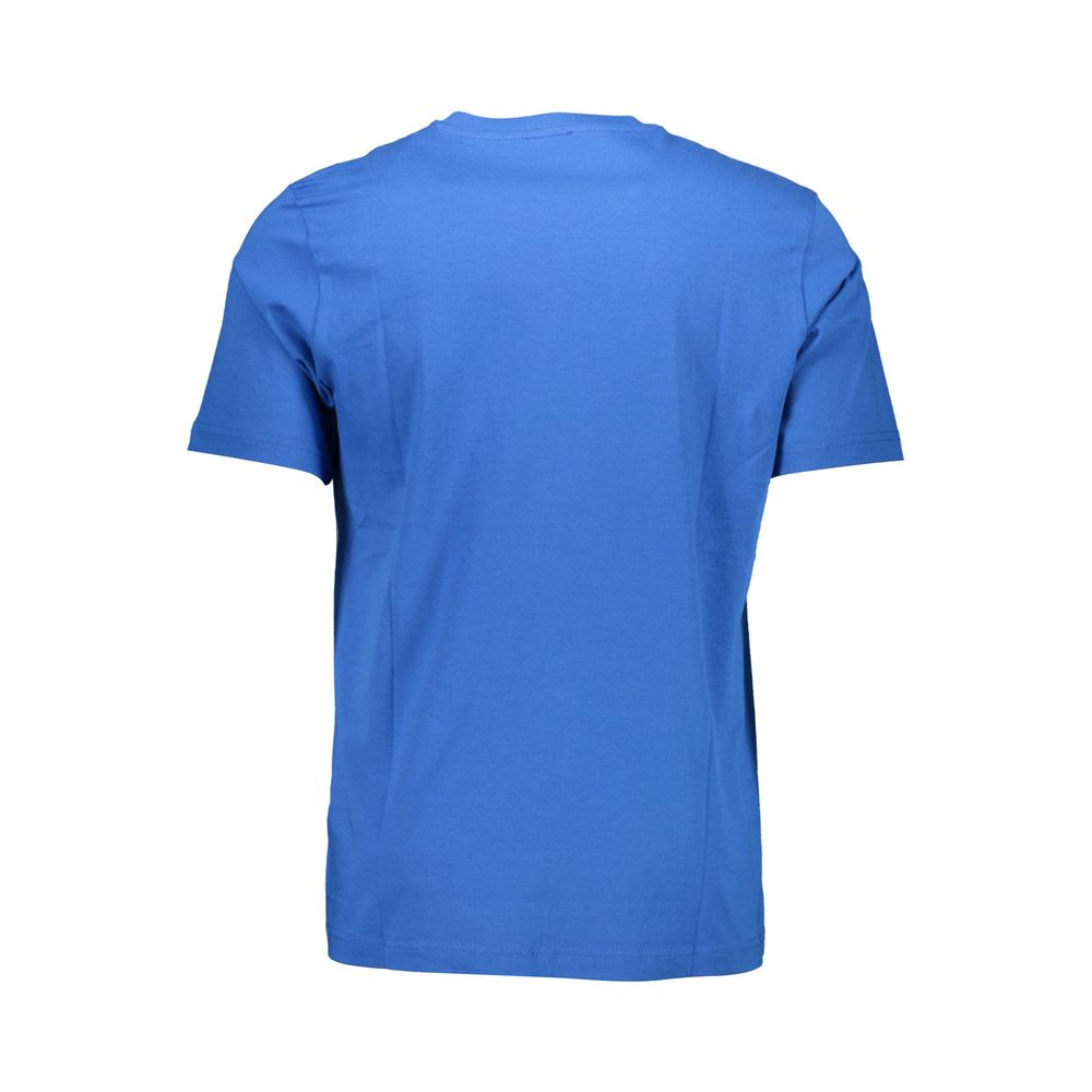 Blaues Herren-T-Shirt aus Baumwolle