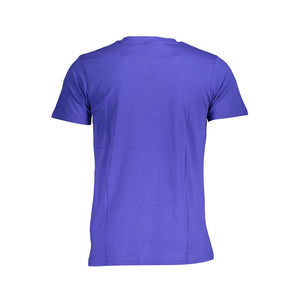 Blaues Herren-T-Shirt aus Baumwolle