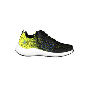 Schwarzer Polyester-Herren-Sneaker