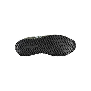 Green Polyester Men Sneaker