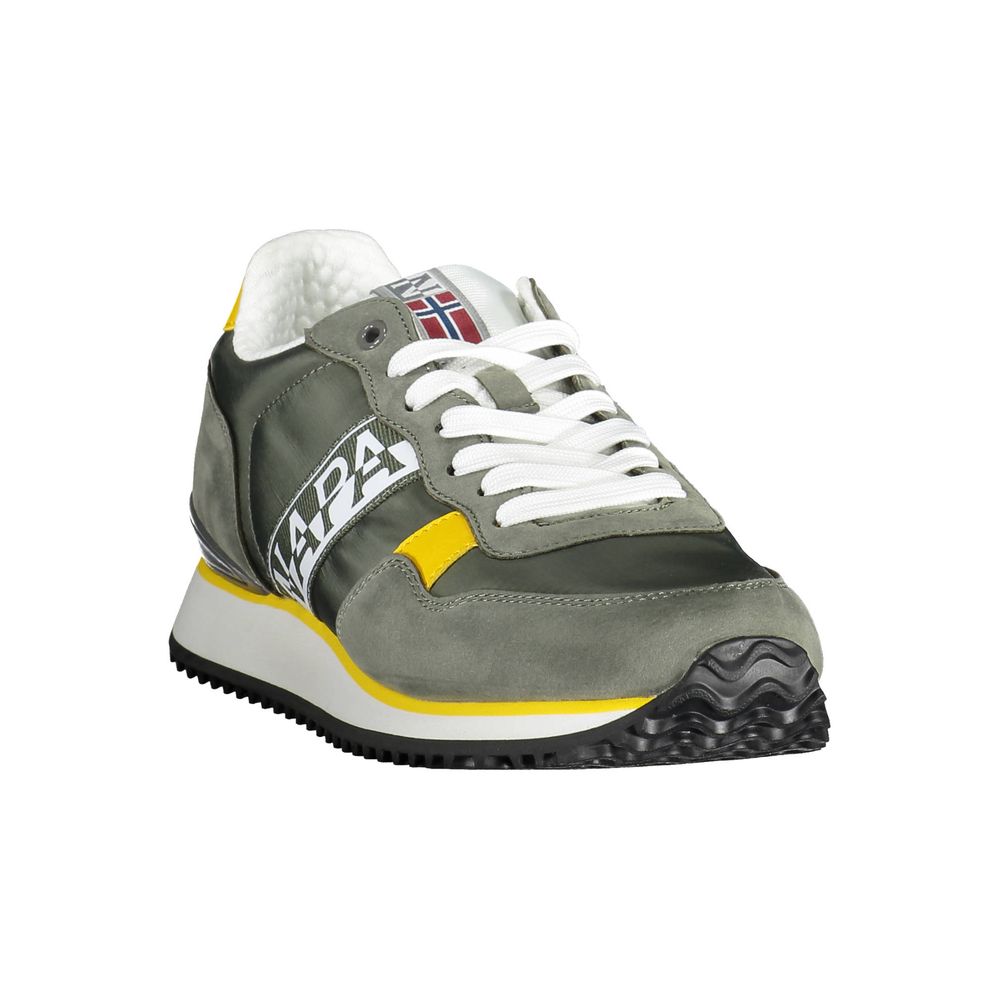 Grüner Polyester Herren Sneaker