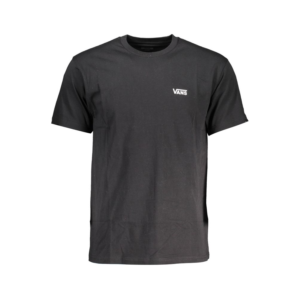 Schwarzes Herren-T-Shirt aus Baumwolle
