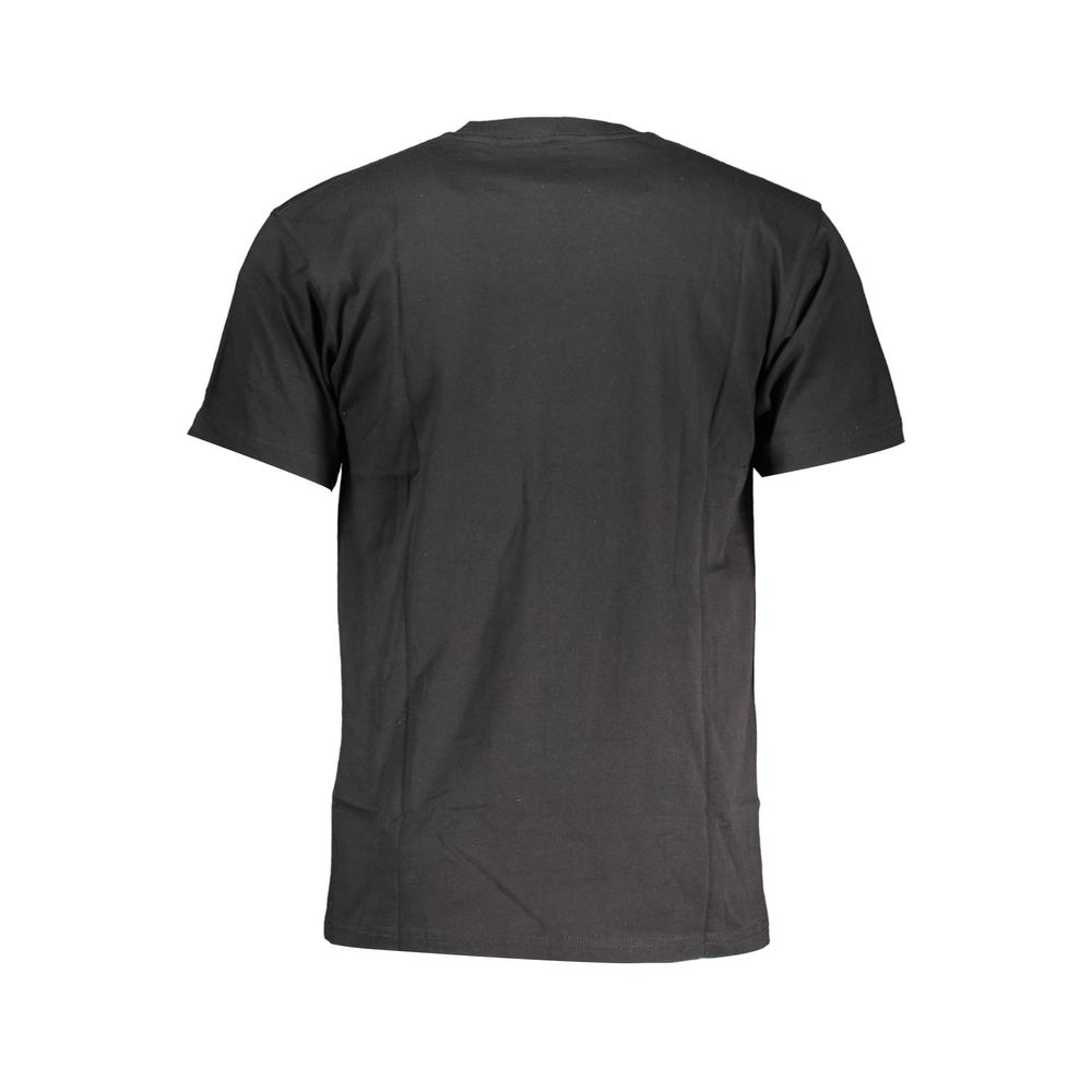 Schwarzes Herren-T-Shirt aus Baumwolle