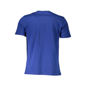 Blaues Herren-T-Shirt aus Baumwolle