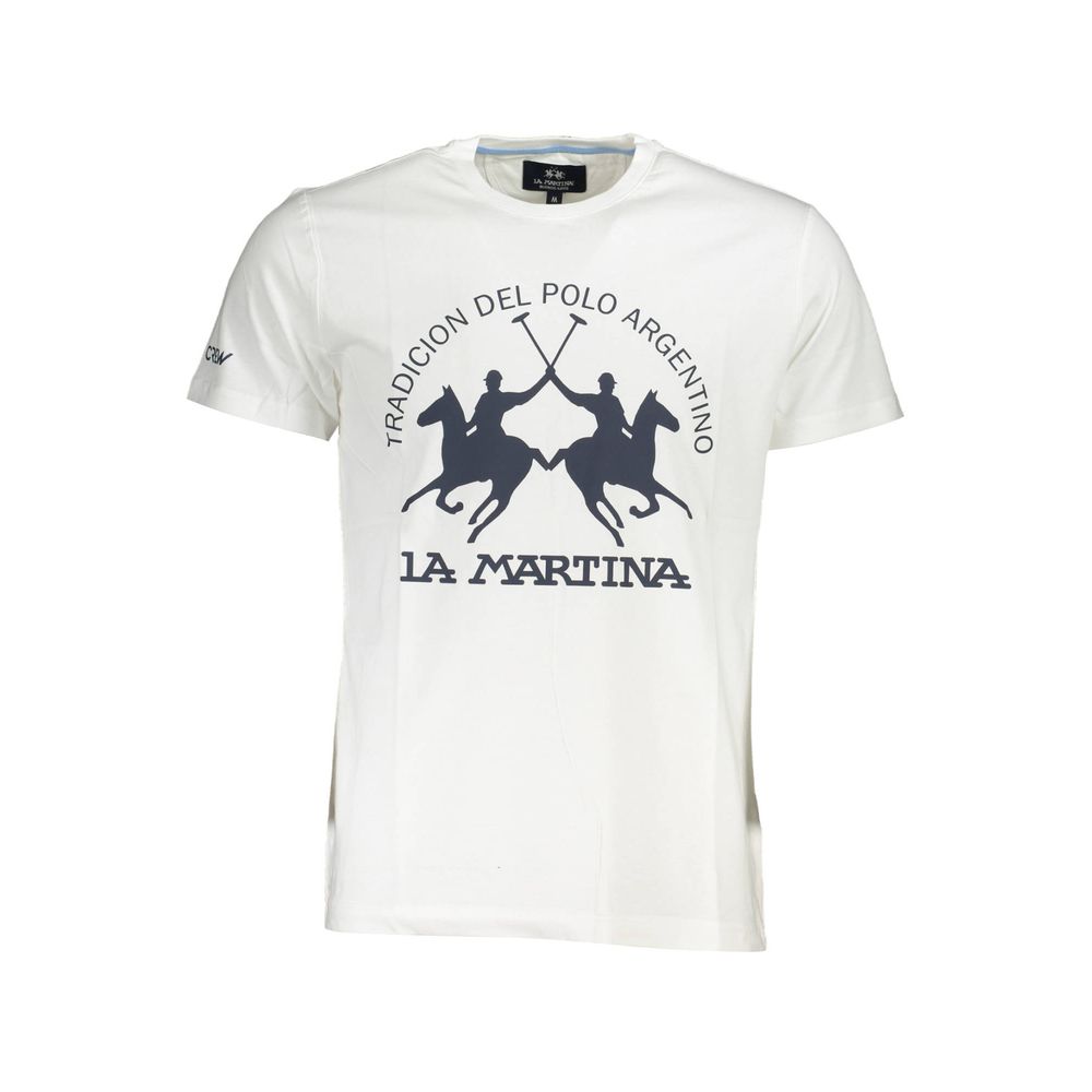 Weißes Herren-T-Shirt aus Baumwolle