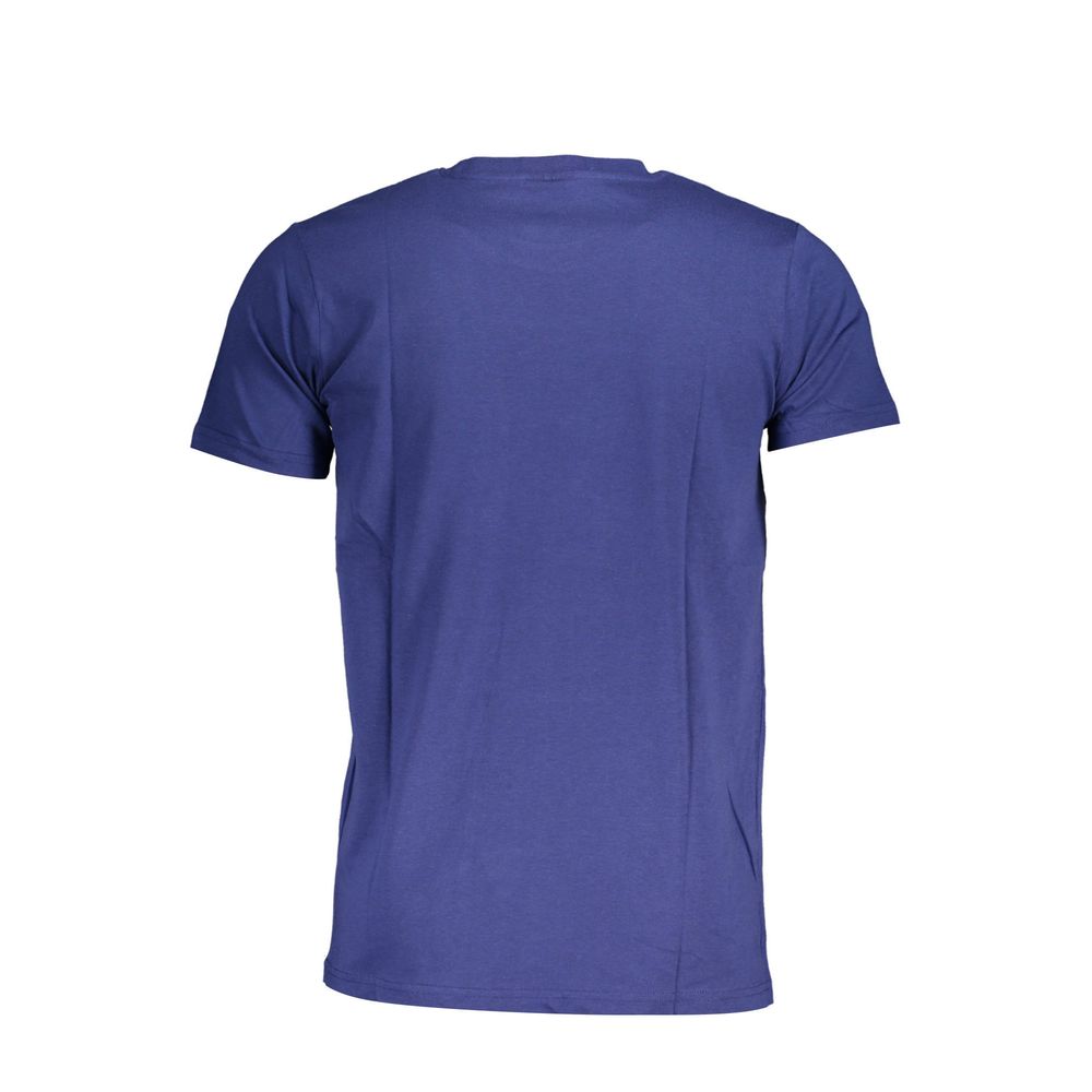 Blaues Herren-T-Shirt aus Baumwolle
