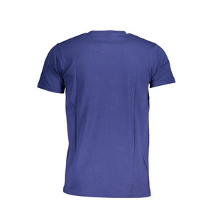 Blaues Herren-T-Shirt aus Baumwolle