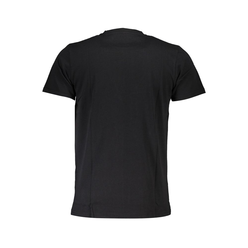 Schwarzes Herren-T-Shirt aus Baumwolle