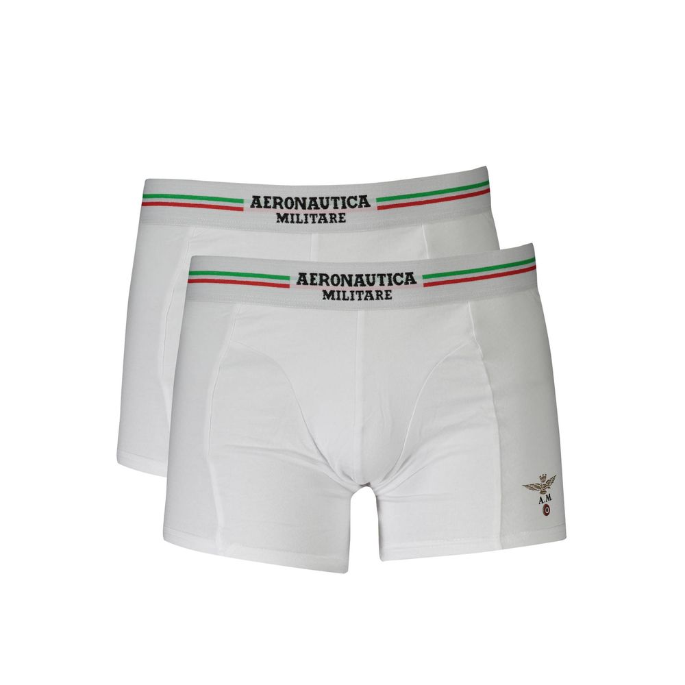 Weiße Herren-Boxershorts aus Baumwolle