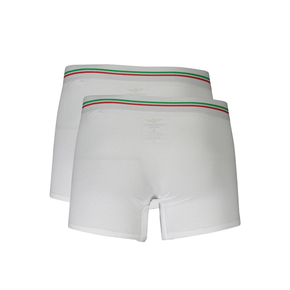 Weiße Herren-Boxershorts aus Baumwolle