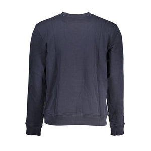 Blauer Baumwollpullover für Herren