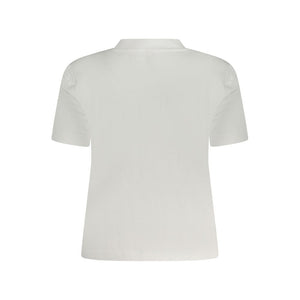 White Cotton Women T-Shirt