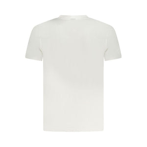 White Cotton Men T-Shirt