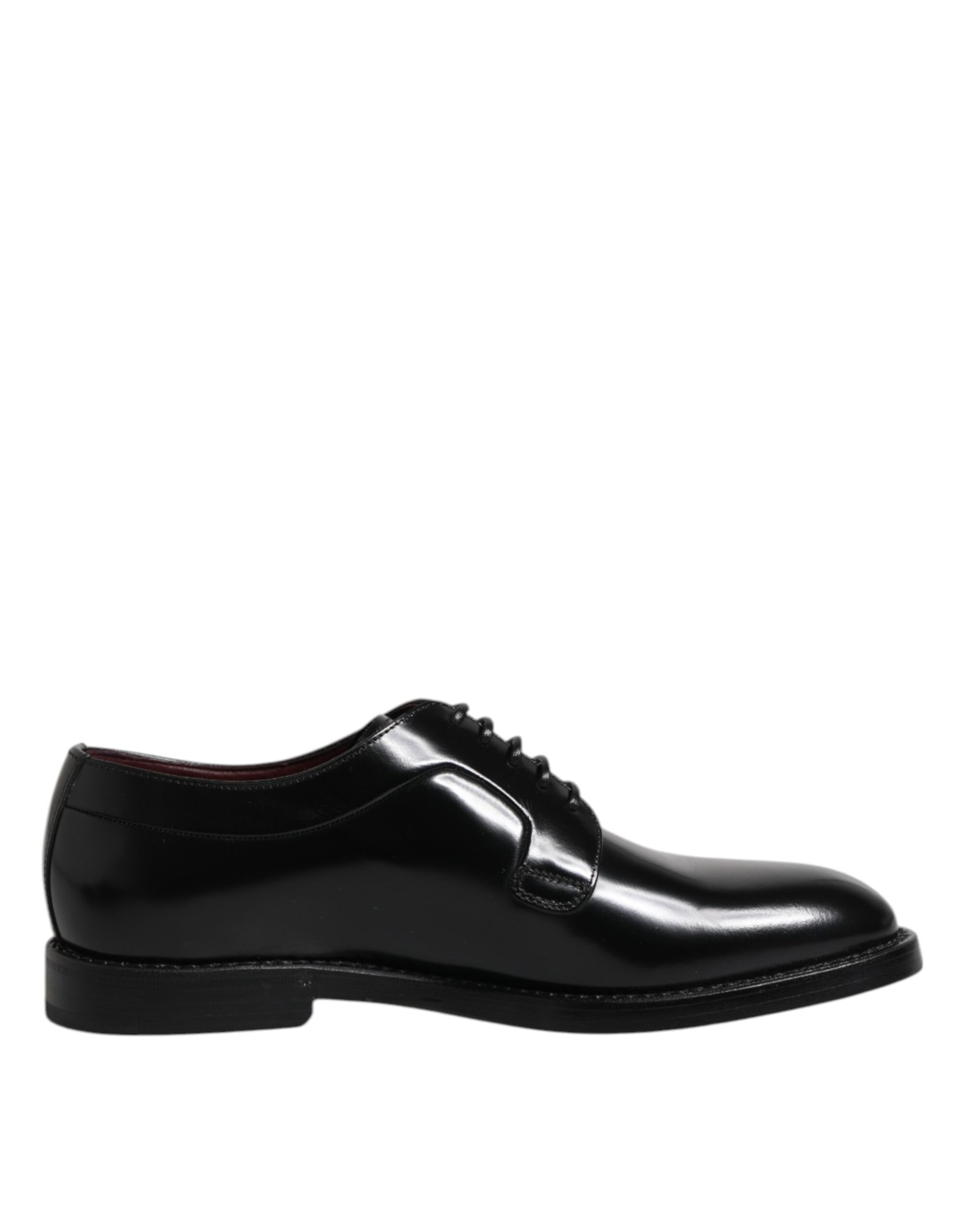 Schwarze Derby-Schnürschuhe aus Leder