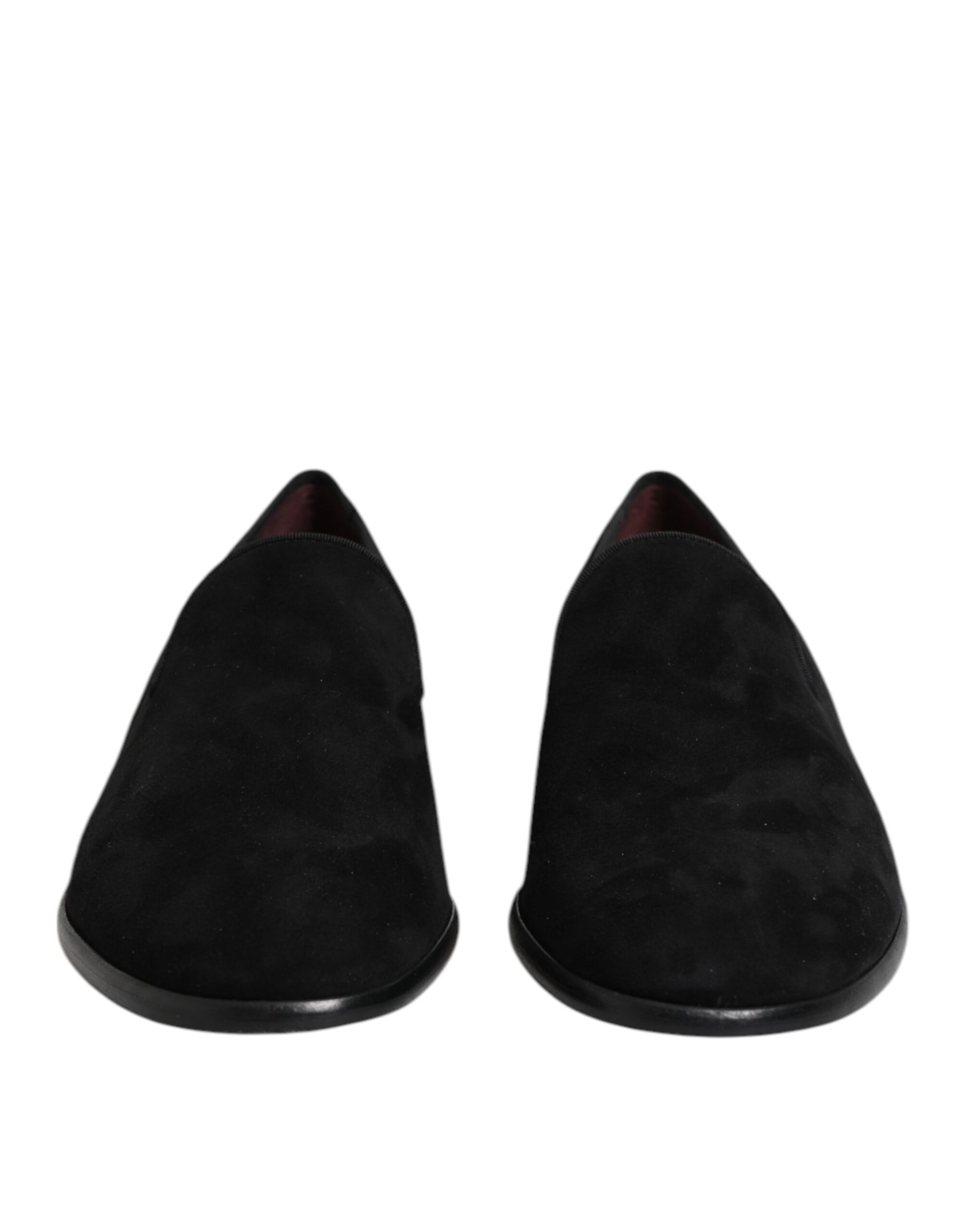 Schwarze Slipper aus Wildleder – formelle Schuhe
