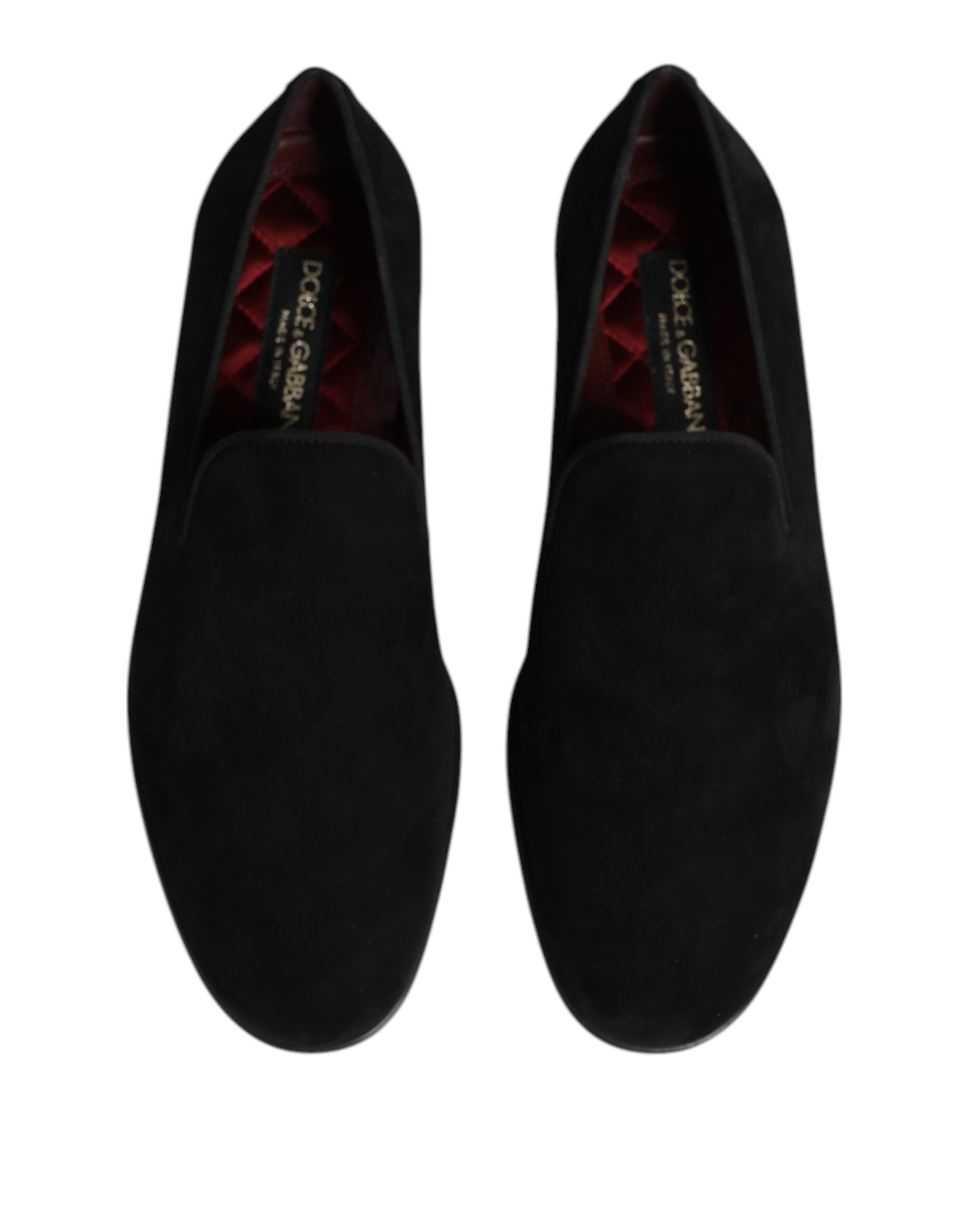 Schwarze Slipper aus Wildleder – formelle Schuhe