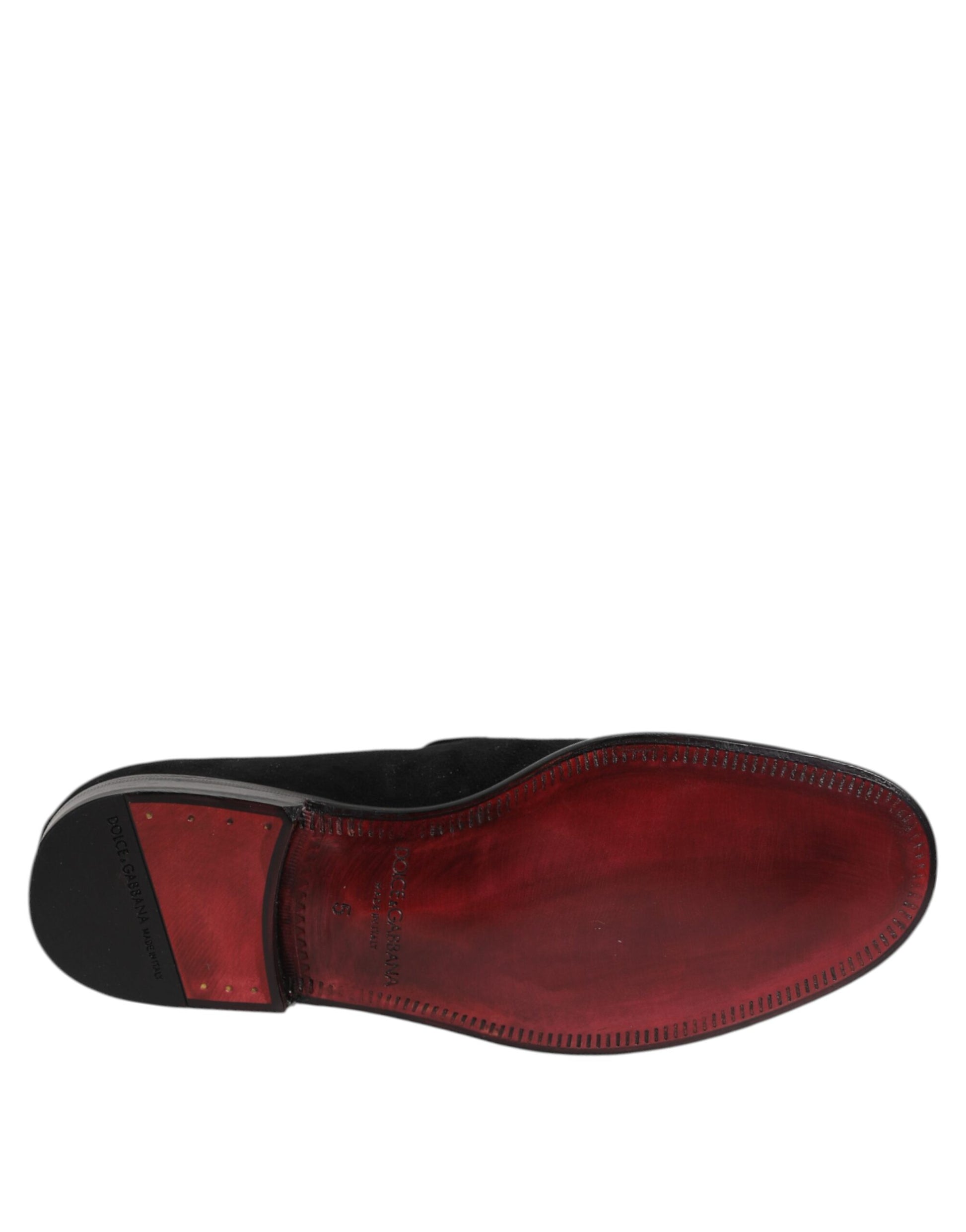 Schwarze Slipper aus Wildleder – formelle Schuhe