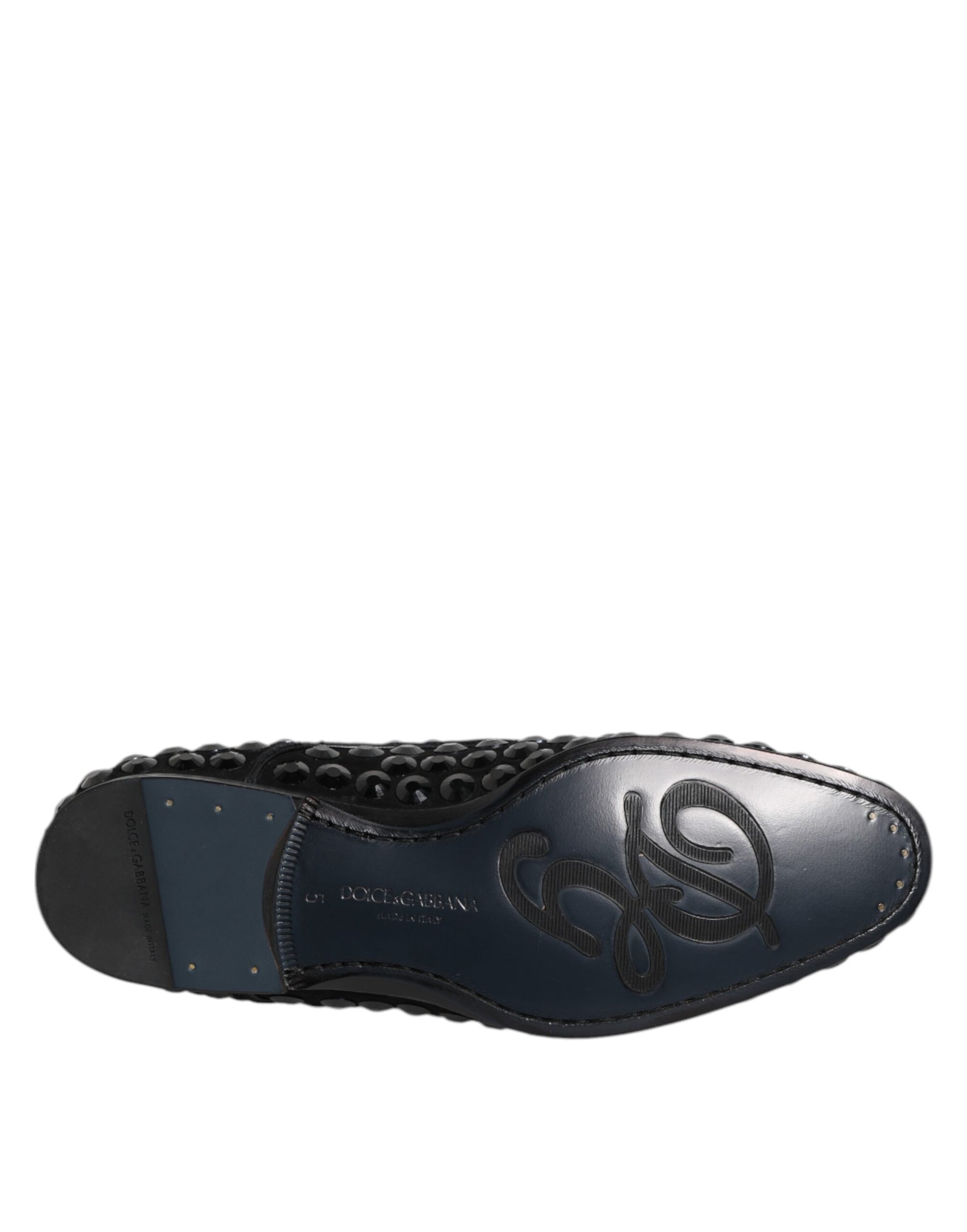 Derby-Schuhe aus schwarzem Wildleder mit Strass