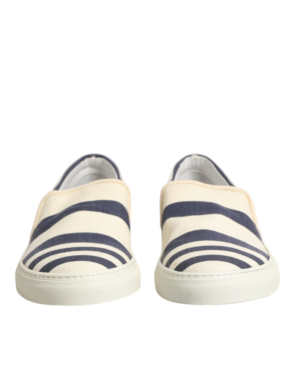 Blau Weiß Gestreiften Canvas Männer Low Top Casual Schuhe