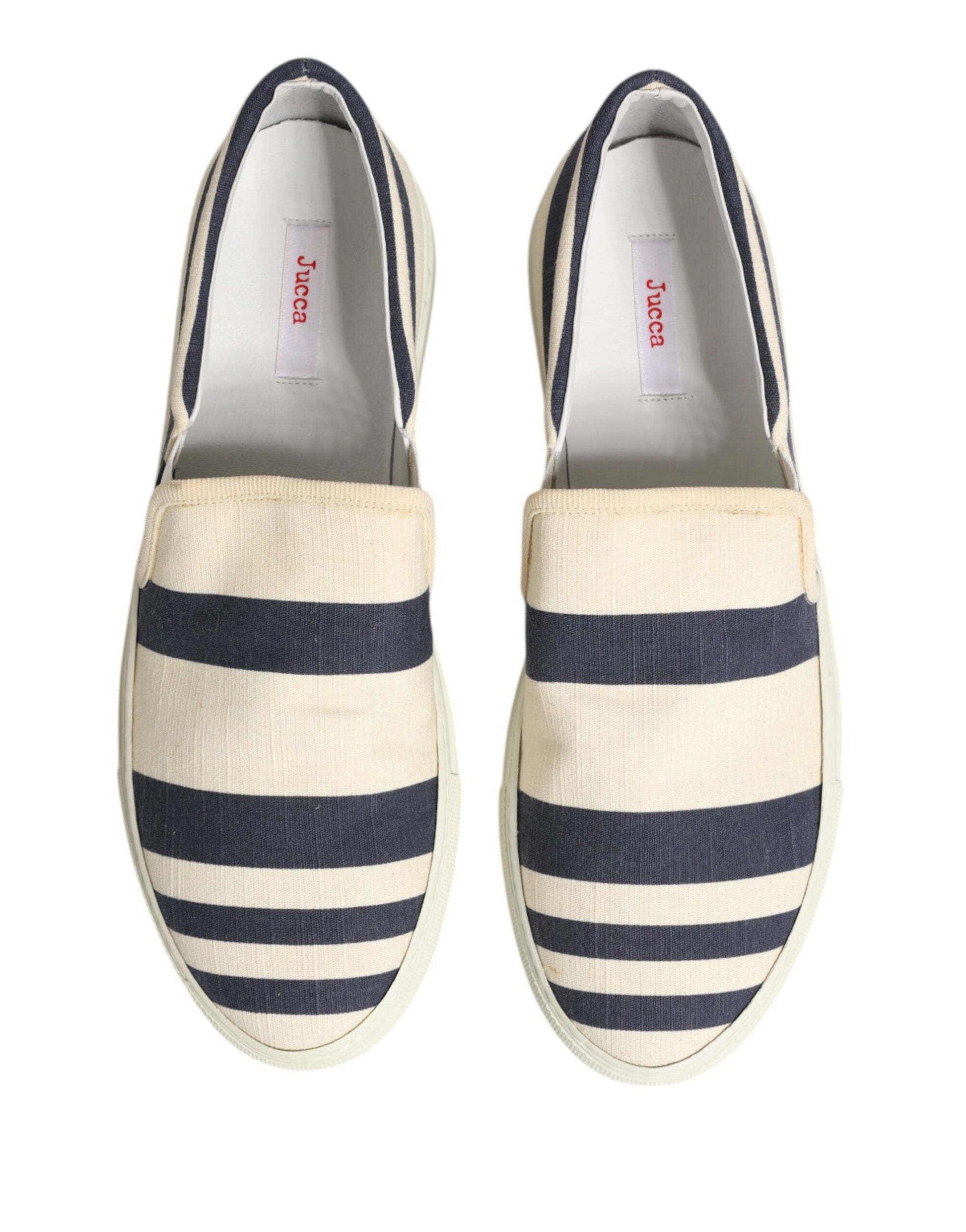 Blau Weiß Gestreiften Canvas Männer Low Top Casual Schuhe