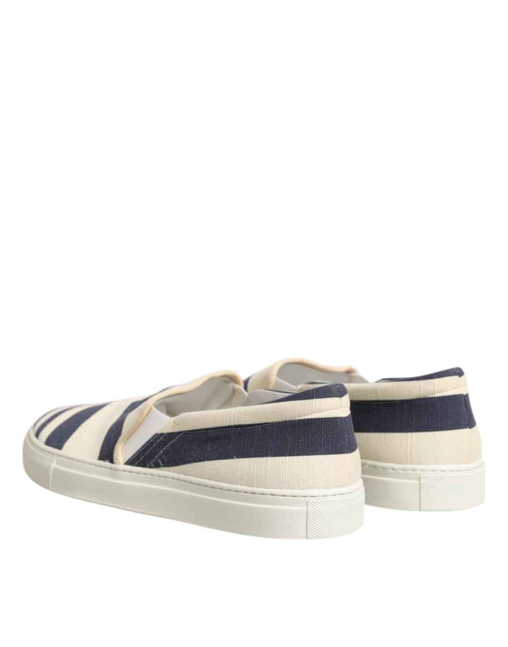 Blau Weiß Gestreiften Canvas Männer Low Top Casual Schuhe