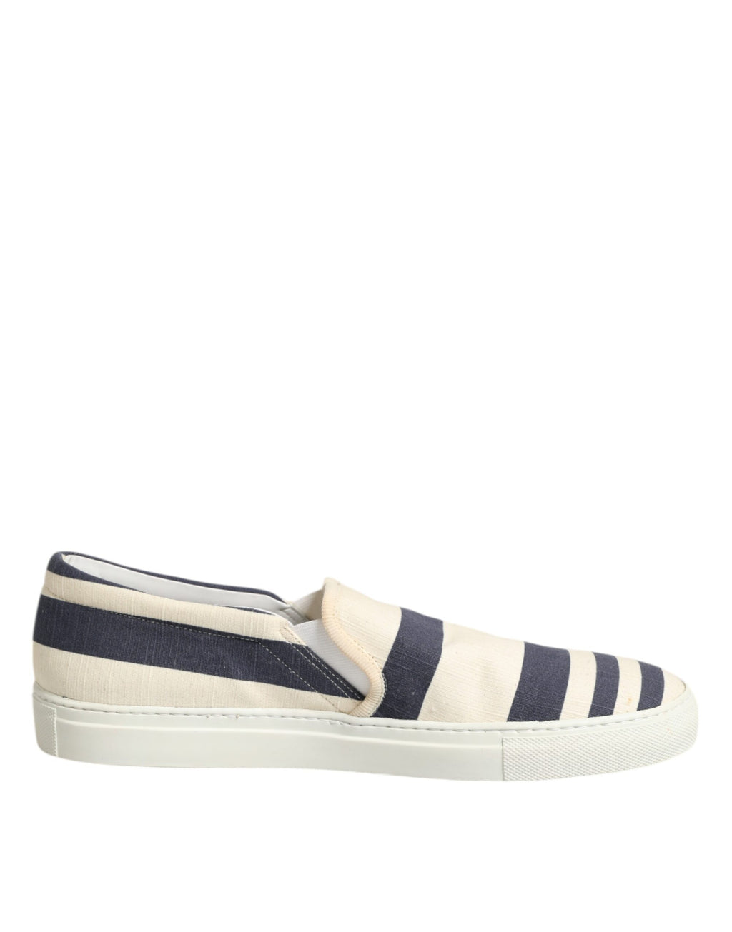 Blau Weiß Gestreiften Canvas Männer Low Top Casual Schuhe
