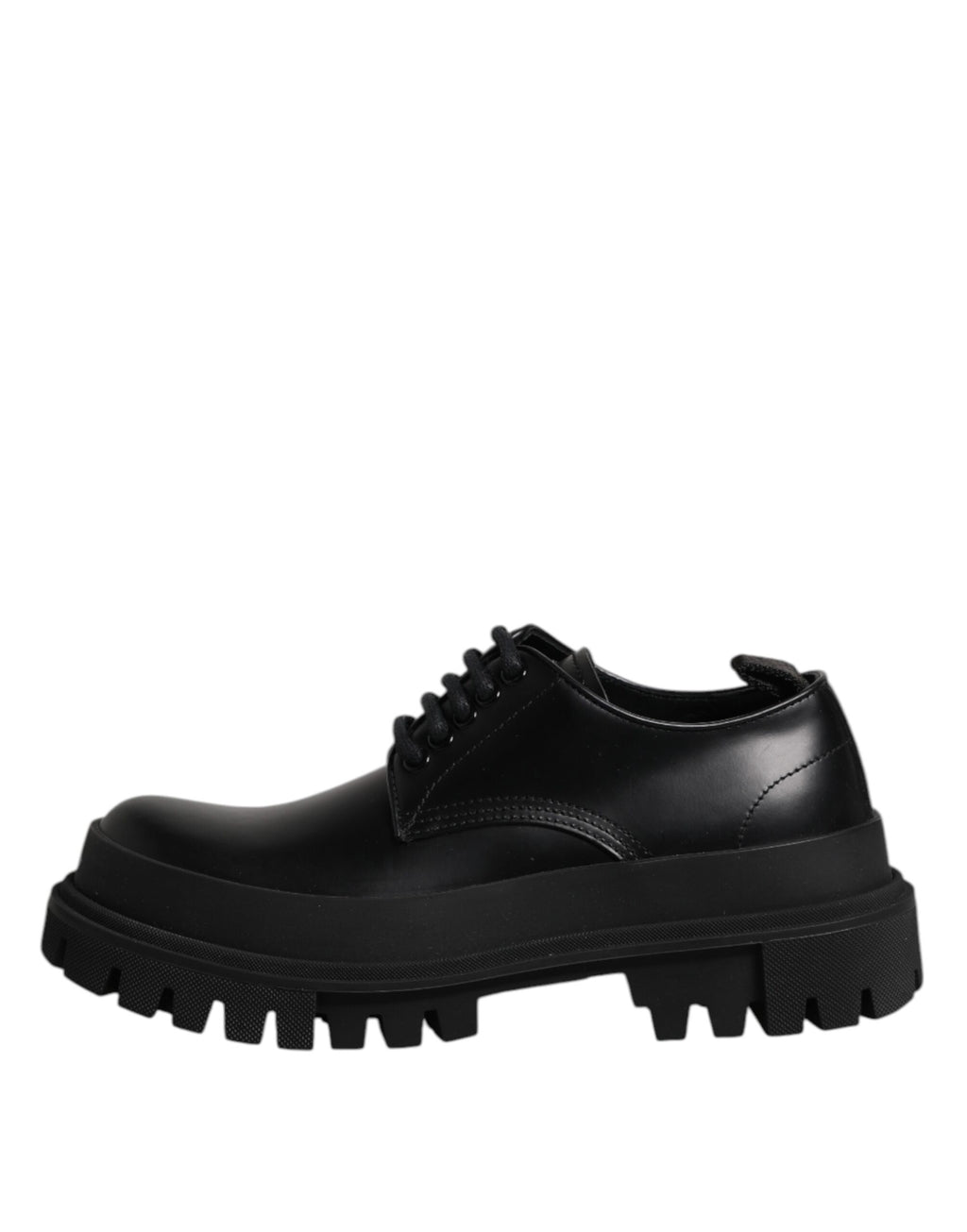 Schwarze Derby-Schnürschuhe aus Leder für Herren