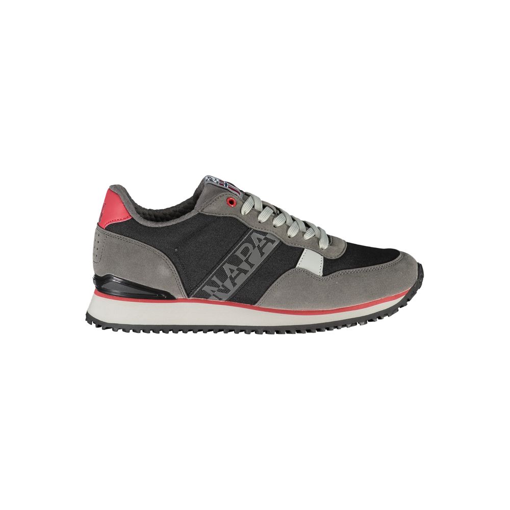 Elegante schwarze Sport-Sneaker zum Schnüren