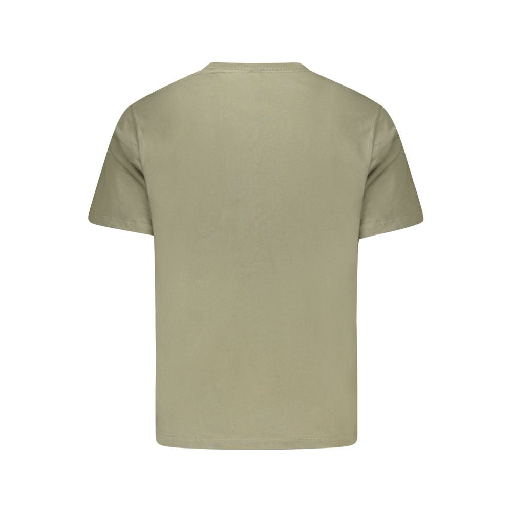 Grünes Herren-T-Shirt aus Baumwolle