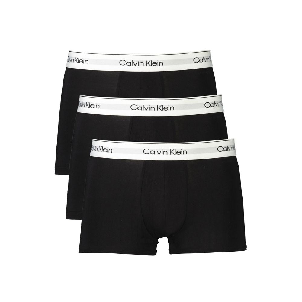 Schwarze Herren-Boxershorts aus Baumwolle