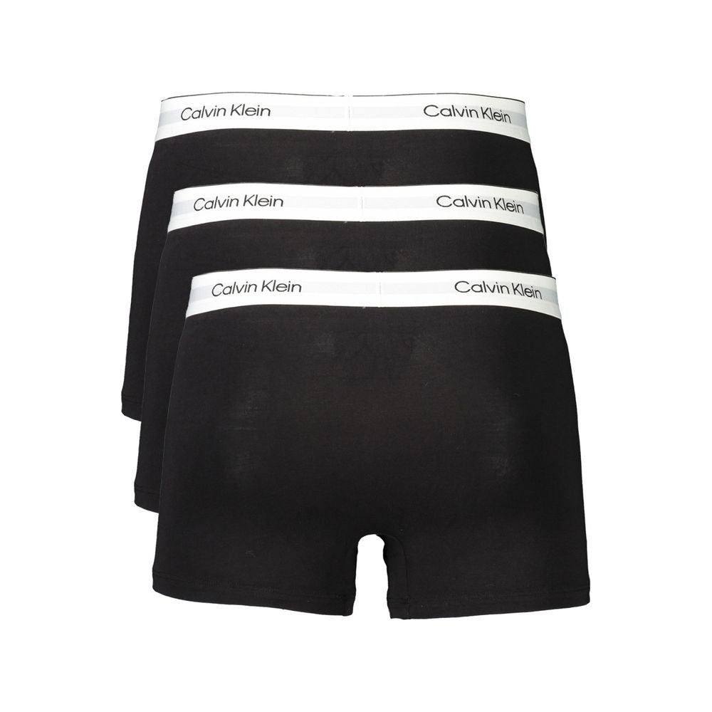 Schwarze Herren-Boxershorts aus Baumwolle